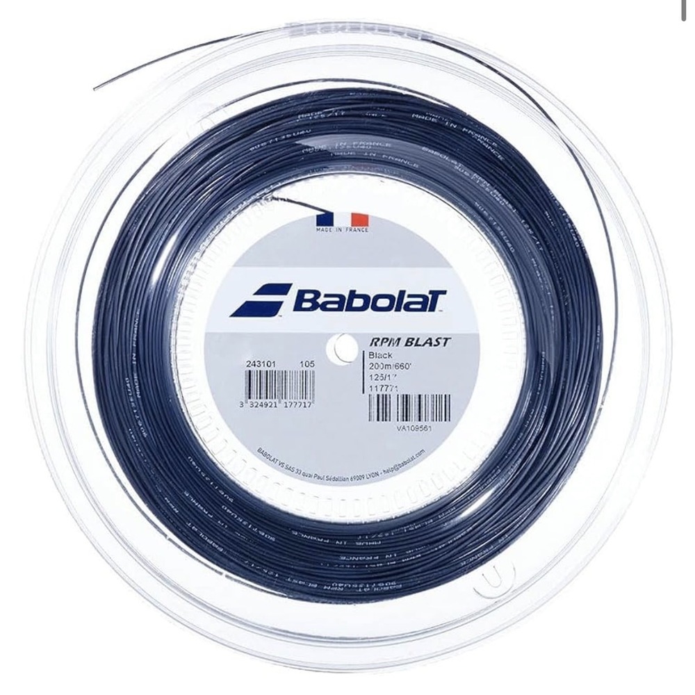 Babolat RPM Blast 17g/1.25 Tennis String - 660ft Reel